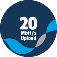 20 Mbit/s Upload